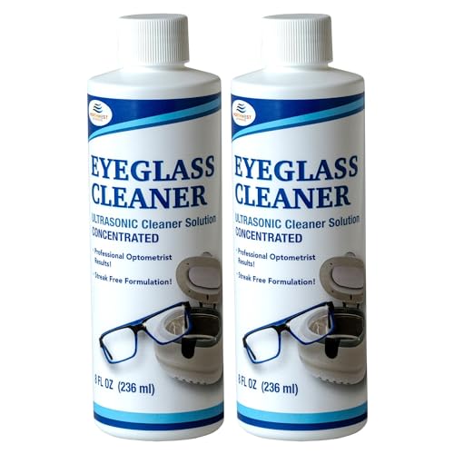 NORTHWEST ENTERPRISES Ultrasonic Eyeglass Cleaner Solution. Concentrated Glasses Cleaner for use in Sonic and Ultrasonic Machines. (2)