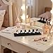 KUKUVR Velvet Ring Display Stand, Finger Jewelry Organizer for Retail Show, Personal Vanity, and Travel – Black Ring Holder for Engagement Rings, Wedding Bands, and Fashion Jewelry (Black 6 Fingers)
