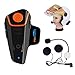 Produktbild Fodsports BT-S2 Bluetooth Motorrad Intercom Headset Wasserdicht Helm Gegensprechanlage Wireless Sprechanlage mit 1000m, GPS, FM Radio, MP3 Player, Verbinden bis zu 3 Reiter (1 Packung hartes Kabel)
