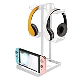 コントローラーホルダー | 2段デスクゲーム機器収納マウント,コントローラーとヘッドセットスタンド,家庭・職場・ストリーミングエンターテインメントセンター向け