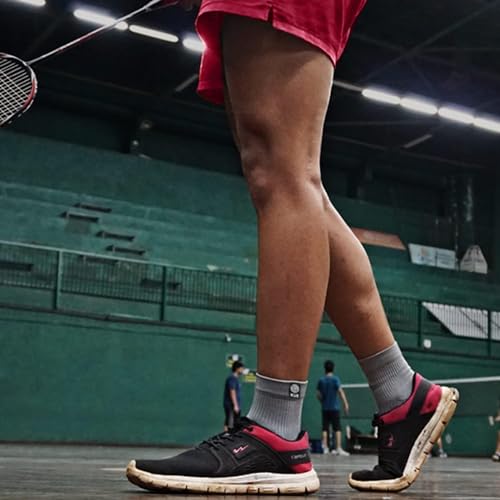 Image of KUE Athletic Essential Kit | Sports Kits for Men Women | Kit Set for Men | Badminton Kit Gym Kit Football Kit Cricket Kit Combo Set (GymKit-Grey, S /M)