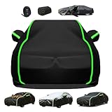 Housse Voiture pour Isuzu Trooper I sur Mesure Imperméable Oxford Bache Voiture Extérieure Toutes Saisons Protection avec Fermeture Éclair Porte Latérale,Léger et Pliable