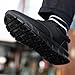 GUCTQY Non Slip Work Shoes for Mens Kitchen Chef Shoes Waterproof Leather Restaurant Food Service Nursing Shoes Lightweight Fashion Walking Casual Black Size 11