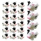 Figurines miniatures de vaches laitières : figurines miniatures de vaches fabriquées en résine de qualité, peuvent utilisées pendant longtemps, petites statues de vaches