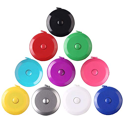 Tape Measure 150 cm 60 Inch Push Button Tape Body Measuring Soft Retractable