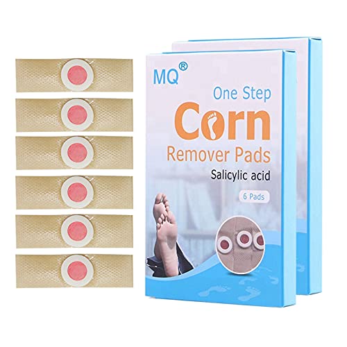 MQ Corn Remover, 12 Pads Corn Remover Pads, Toe Corn and Callus Removal, One Step Corn Removers For Feet, Foot Corn Remover