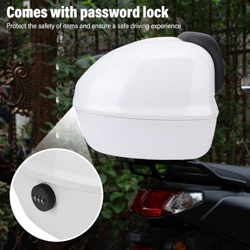 Top case de moto 33L Luocute avec cadenas à code pour casque - 2