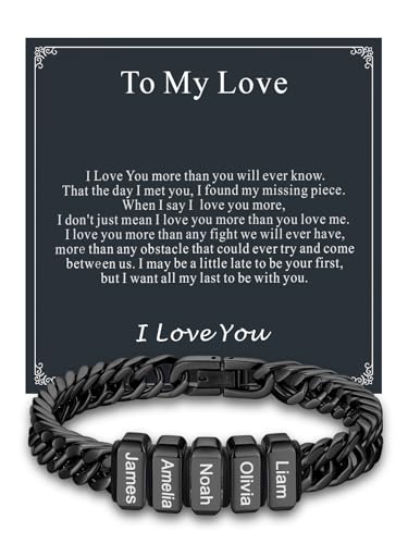 Pulsera personalizada de eslabones cubanos para hombre miniatura 1