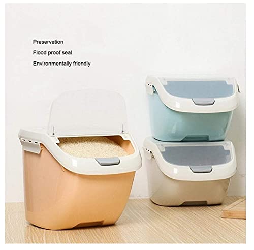 Freenfitmall Rijstbewaarcontainer, levensmiddelen-opbergdoos, vochtbestendig, verzegelde doos (M-1 stuk, blauw) - Image 3
