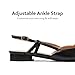 Arromic Slingback Flats for Women Pointed Toe Women's Flats Square Topline Slip On for Fashion Dressy Date Comfort Office Work Black