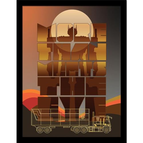 Transformers - Poster encadré MORE THAN MEETS THE EYE (40 cm x 30 cm) (Multicolore)