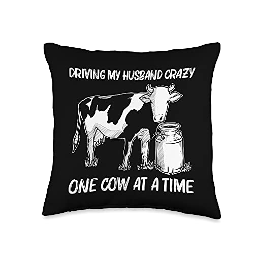 Funny Cow Mom Gift Throw Pillow