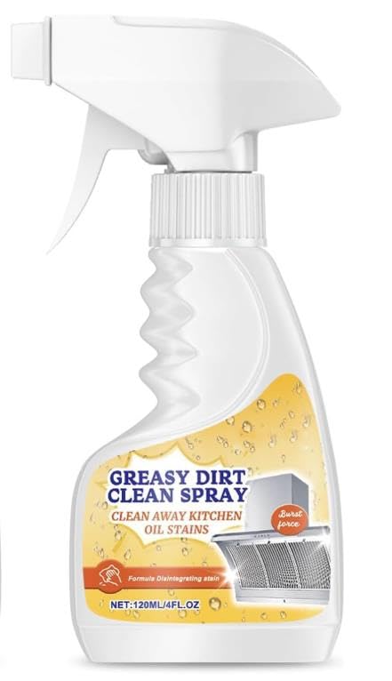 LUusmm All-Purpose Oil Stain Cleaner,Kitchen Foam Cleaner,All-Purpose Cleaner and Degreaser,Dissolve Grease & Oil Stains,Kitchen Bathroom Cleaning Supplies(120ml)