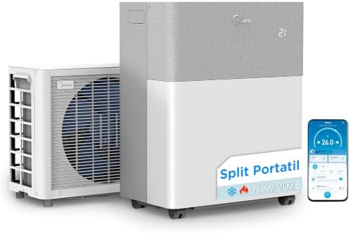 Midea Portasplit Aire Acondicionado Portatil 4 en 1 | 3000 frigor...