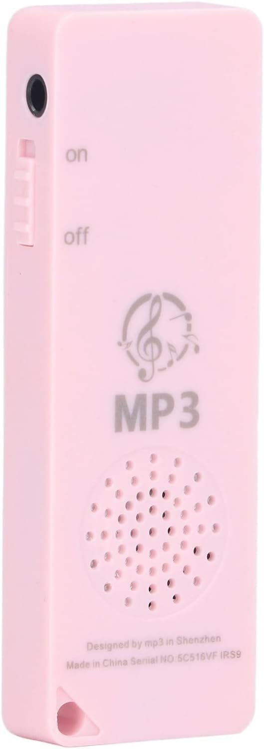 Bewinner Mp3 Player, Lossless Sound Music Player, Support 64GB Memory Card, 180mAh Rechargeable Digital Mini MP3 Player for Kids ()