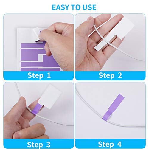 300 Cable Labels, Jiqeznl Premium 10 Colors Wire Labels Electrical, Waterproof Cord Labels Electronics Tags For Cable Management, Self-Adhesive Cable Labels Tags For Laser Printer And Handwriting #TOP5