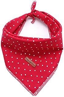 Unique Style Paws Dog Bandanas 1PC Washable Bibs Scarf, Pet Dog Kerchief, Cotton Triangle Dog Scarfs for Small Medium Large Girl or Boy Dogs and Cats