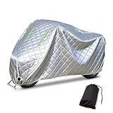 Anti grêle Housse de Moto pour Suzuki TS 125 ER|Housse de Moto Robuste offrant Une Protection Contre Pluie,UV,Gel et poussière,avec Bandes réfléchissantes