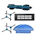 Produktbild F Fityle 8pcs Staubsaugerroboter Ersatzteile Zubehör Set mit Hepa Filter, Hauptbürste, Seitenbürsten, Wischtücher für Conga 3090