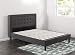 Zinus Cama de plataforma premium con tapizado con botones Dachelle, Camas de...