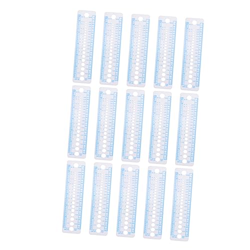 BCOATH 15Pcs Multi Function Knitting Gauge Ruler for Professional Needle Measurement and Easy to Use Knitting Tool for and Beginners