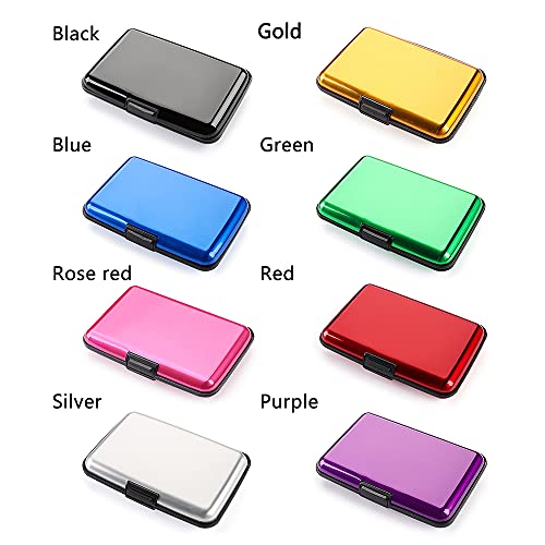 Wallet Men Women Coin Purse Metal - Wallets RFID Blocking ID Card Case(black)4