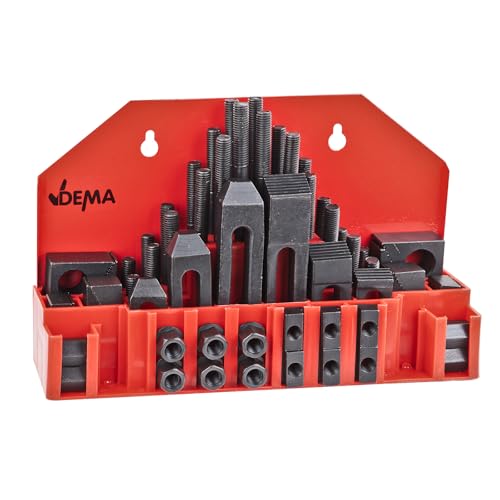 Spannwerkzeugsortiment, Spannpratzen M10 58-teilig, T-Nutensteine, Aufspann Set, Siftschrauben, Stufenblöcke, Stufenspanneisen, Werkstück Halter