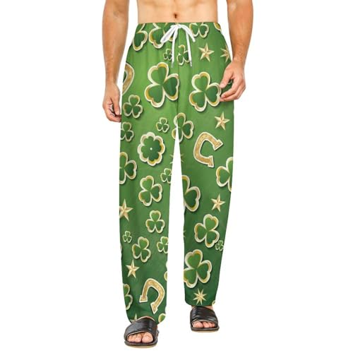 Bas de pyjama femme long trèfle idéal pour vos moments cocooning et vos soirées relax
