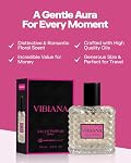 PB ParfumsBelcam Vibiana Eau de Parfum for Women – Warm Floral-Woody Perfume with Black Currant, Jasmine Tea & Bourbon Vanilla – Sweet Modern Fragrance Spray, Signature Everyday Scent, 3.4 Fl Oz
