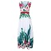 Vestidos Moda Mujer Verano con Cuello en v sin Mangas Recoger Cintura...