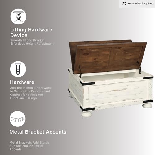 Signature Design by Ashley Wystfield Square Lift Top Coffee Table - image 5