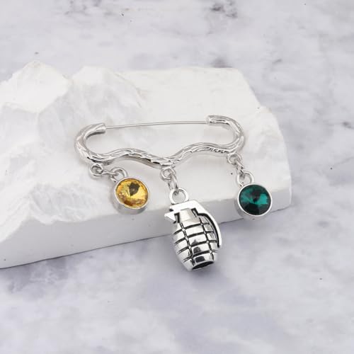 Image of Anime Manga Series Beads Bracelet Baku Grenades Charm Brooch Pin Anime Merchandise Gift for Fans
