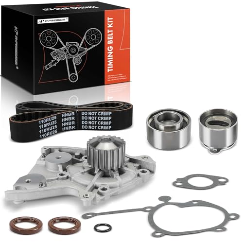 A-Premium Engine Timing Belt Kit with Water Pump Compatible with Mazda MX-6 1988-1992, 626 1988-1992, B2200 1987-1993 & Ford Probe 1989-1992 - 2.2L