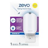 Top 10 Best Zevo Insect Trap Reviews & Comparison | Updated 7 Zevo Flying Insect Trap for Indoors: Light Trap Captures Fruit Flies, Gnats and Houseflies, Starter Kit (1 Plug-in Base + 1 Cartridge)