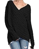 jersey oversize zara lentejuelas 【Material】: Las mangas largas cruzadas con cuello en V de YOINS para mujer el suéter de manga larga de punto irregular está hecho de poliéster, 100% nuevo y de alta calidad.