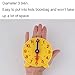 DHCHAPU Student Learning Clock Time Teacher Gear Clock 4 Inch 12/24 Hour