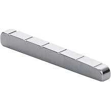 42mm Slotted Guitar Stainless Steel Nut for Strat Stratocaster Telecaster Style 6 String Electric Guitar Chrome 42x3.5mm