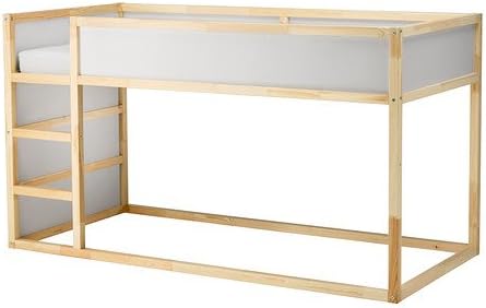 Amazon Kura リバーシブルベッド ホワイト パイン材 子ども用ベッドフレーム マットレスセット オンライン通販