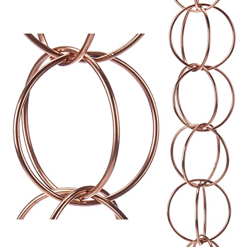 Good Directions 464P-8 Double Link Rain Chain, 8-1/2 Feet Long, Extra Large, Polished Copper #TOP20