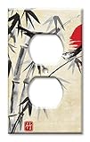 wandteller vogel motiv Design ist direkt auf Metall-Schalterplatte gedruckt. Hergestellt in den USA.