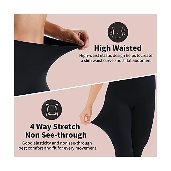3-Pack-Leggings-for-Women-No-See-Through-High-Waisted-Tummy-Control-Yoga-Pants-Workout-Running-Legging 3 Pack Leggings for Women-No See-Through High Waisted Tummy Control Yoga Pants Workout Running Legging Large-X-Large