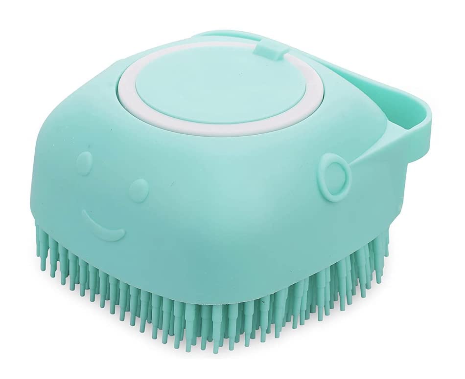 Pet-Bath-Massage-Brush-Puppy-Dog-Cat-Grooming-Cleaning-Soft-Blue