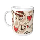 Translucide, fin et léger : la tasse décorée est légère en porcelaine fine, pas une tasse en céramique ordinaire lourde. Son impressionnant léger, sa paroi mince et sa surface brillante vous offrent le sens du toucher le plus confortable.