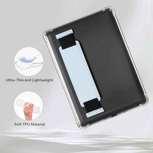 Image of iDLEHANDS 7 inch Clear Case,not for iPad(A260722) | Ultra Slim Lightweight Soft Transparent TPU Cover, Built-in Hand Strap