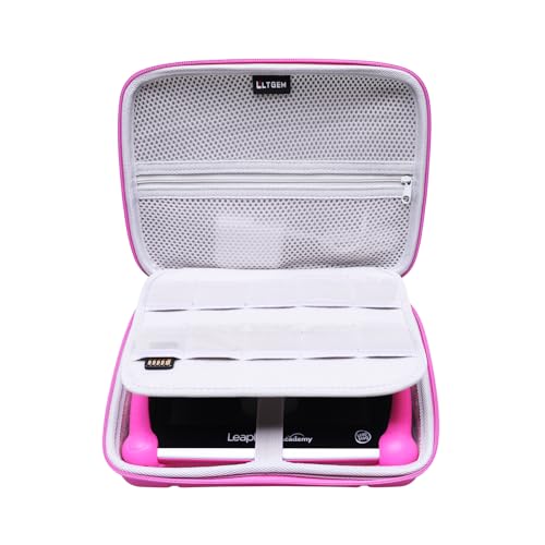 L LTGEM EVA Hard Case for Leapfrog LeapPad Academy Kids' Learning Tablet/Leapfrog Epic Academy Edition (Rose Red)
