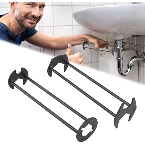 NINEFOX 2 Pcs Multifunctional Sink Wrench, Multifunctional Basin Wrench, 7-Type Sink Wrenchs Faucet Tool, Washbasin Wrenchs Set, for Kitchen Bathroom Tight Spaces Cover