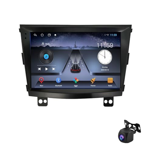 Autoradio Android 13 SsangYong Tivoli avec processeur quadricoeur et ecran tactile 9"