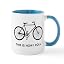 White/Blue Inside - This Is How I Roll Bicycle Mug