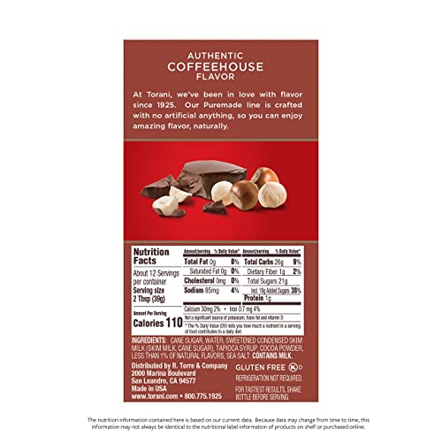Torani Puremade Chocolate Hazelnut Sauce 16.5 OZ - image 4