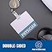 Physician Badge Buddy Horizontal Hydrogen Blue Heavy Duty 1 Pc - Elevate Your Style with Our Nurse Practitioner Badge Buddy - Spill & Tear Proof - Double Sided Made in USA